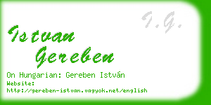 istvan gereben business card